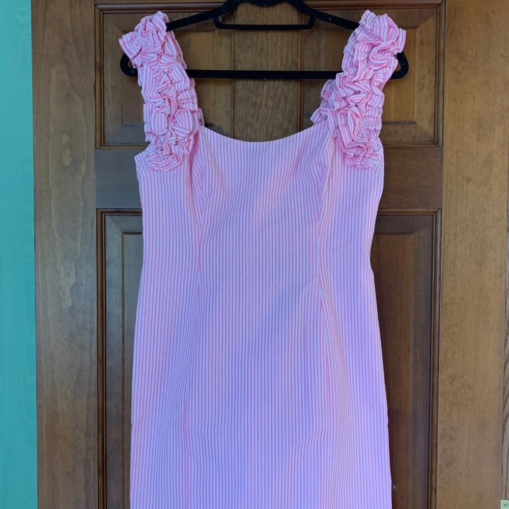 Lilly Pulitzer Pink Seersucker Mini Dress
